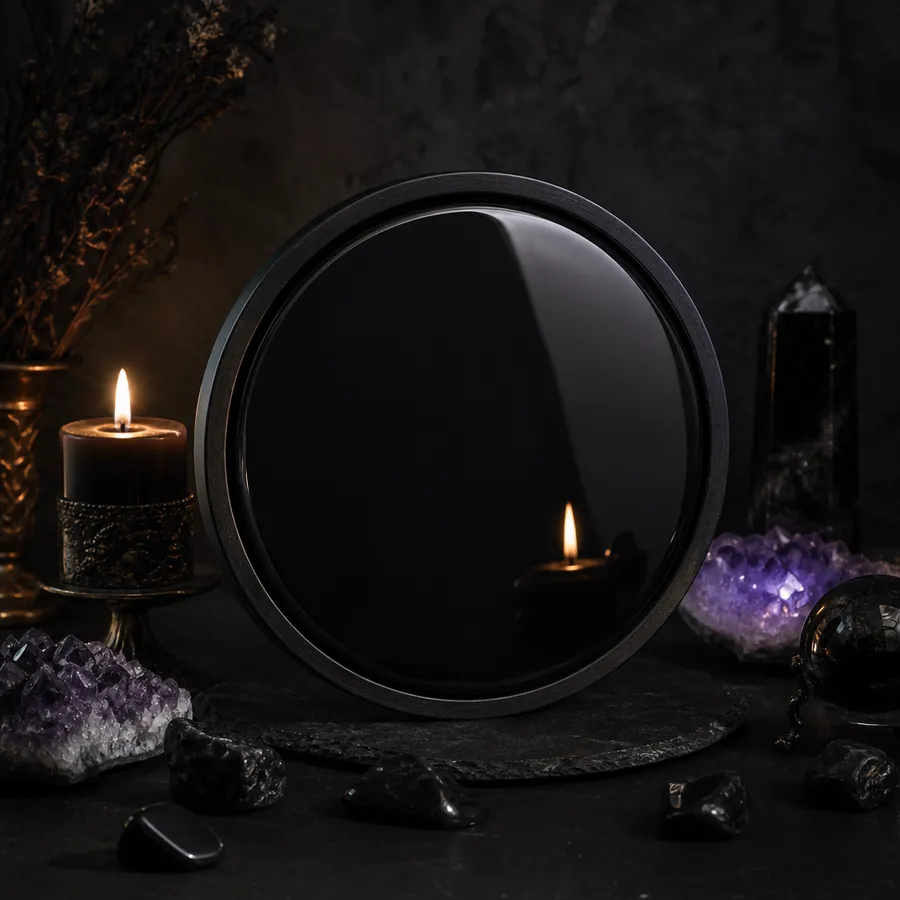 Obsidian Scrying Mirror